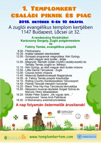 templomkert plakát ezajó